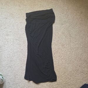 eye candy Black Maxi Skirt - Sleek Jersey Style